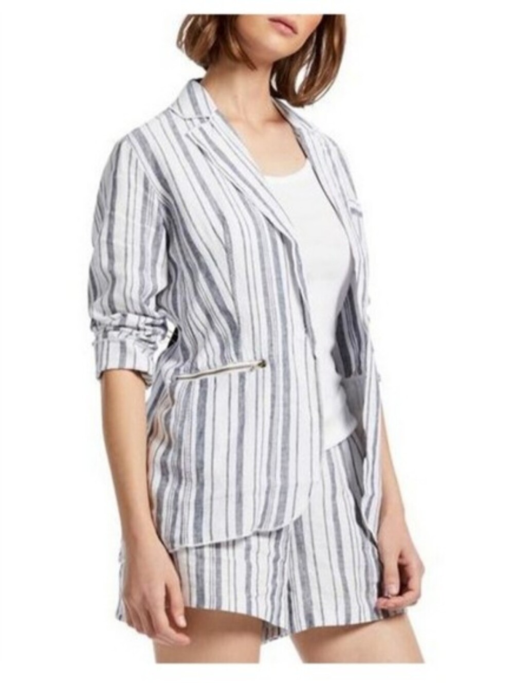 Michael Stars striped linen blazer